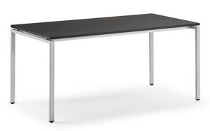 KUDOS 980, Table rectangulaire en métal et stratifié, pour réunion