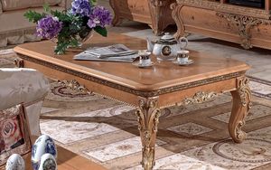 1826, Style classique table basse rectangulaire pour salons
