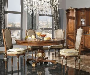 4515, Table ronde dans le style de luxe classique pour la cuisine