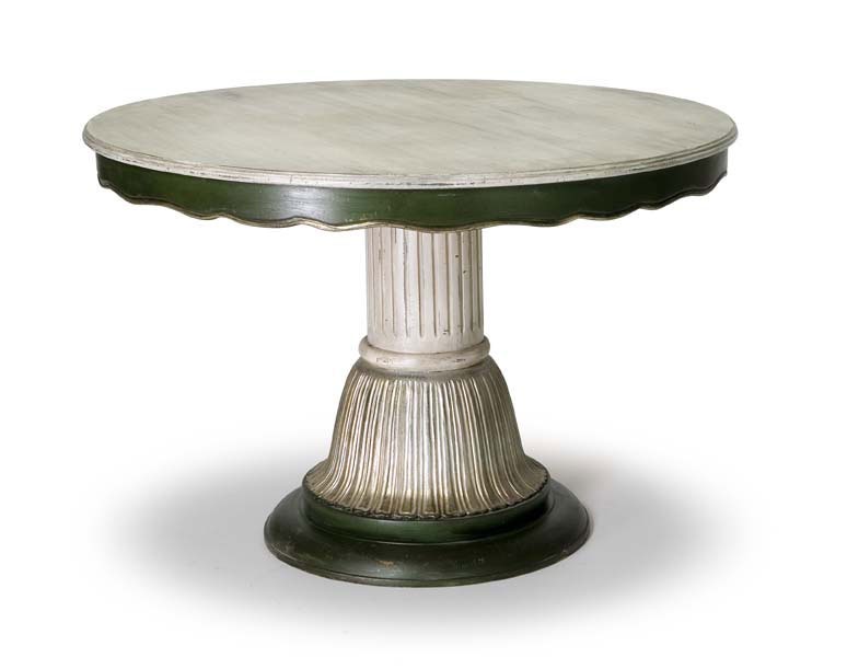 Art.140 dining table, Table de style classique avec colonne centrale