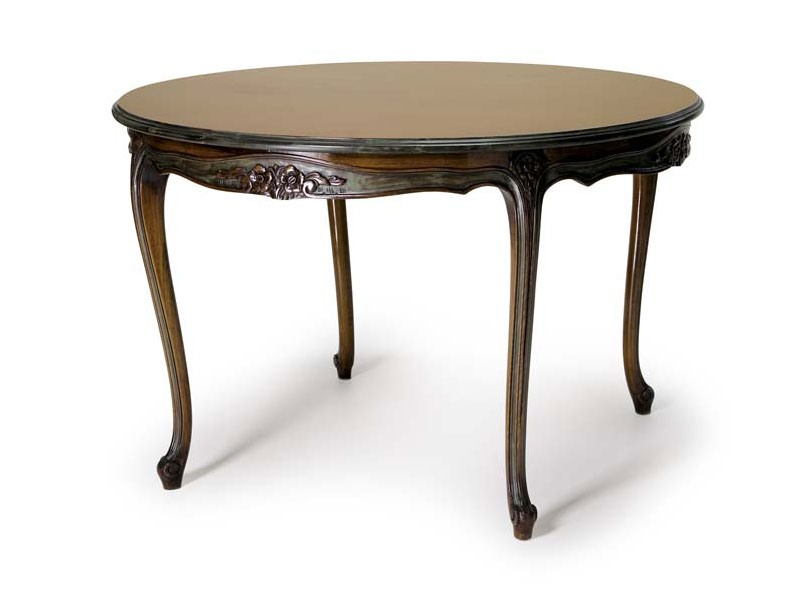 Art.157 dining table, Table ronde en bois, de style Louis XV