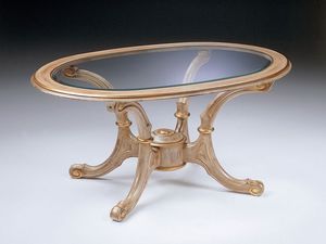 Art. 269/B, Petite table classique en bois sculpté, pour le bureau
