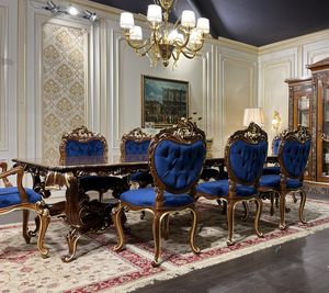 Art. 9000 table Luigi XV, Table de style classique, avec longueur personnalisable