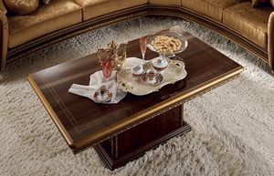 Giotto table basse, Table basse classique de luxe, avec une base rectangulaire