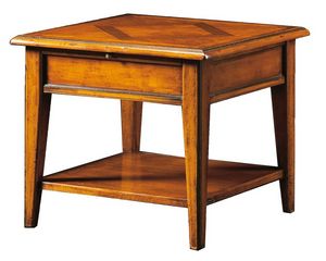 Ivan FA.0125, Table basse carre avec plancher en bois marquet