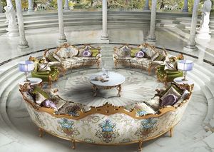 Millionaire B/1804/1, Centre de table ronde, des salons pour le luxe classique