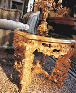Opera petite table, Petite table pour la salle centrale, sculpt�, style de luxe classique