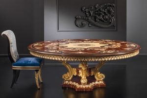Roma RM164, Table luxueuse  base sculpte