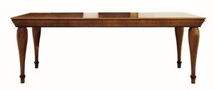 Tretyakov CH.0101, Extensible table rectangulaire en bois de noyer, pour les environnements classiques