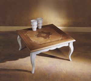 Venezia Table basse du 18ème siècle, Table basse avec plateau incrusté
