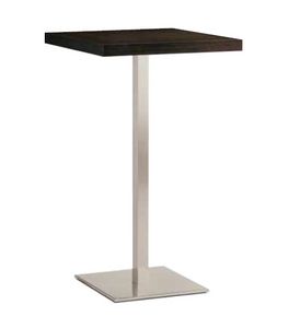 art. 4406-Inox, Table carre avec une hauteur de 110 cm