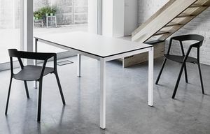 Easy, Table rectangulaire extensible, essentielle et durable