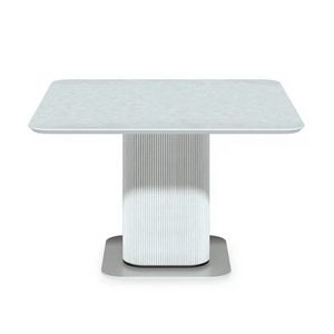 Ishi 2802, Table carr�e avec colonne cylindrique cannel�e