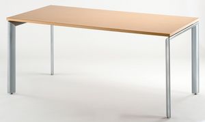 Operative, Table rectangulaire avec plateau en bois
