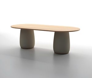 COZY T, Table d'ext�rieur avec plateau en bois de teck
