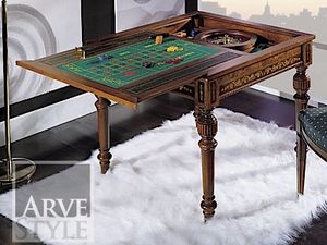 Canaletto Table de jeu, Table de jeu avec haut interchangeable