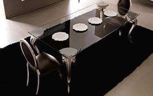 Antares Art. 222-VR3, Table avec pieds en fonte d'aluminium