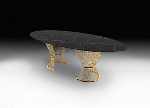 Gatsby, Table avec plateau en marbre