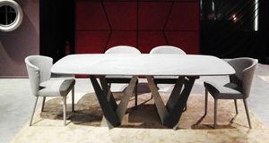 Klee Art. 316-MRV1, Table  double base en plaque marine