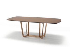 Vela metal, Table en mtal en finition bronze