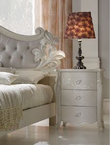 I Sogni Art. 566, Table de chevet en bois avec un design classique