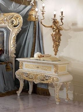 Royal table de chevet, Chevet en bois dcor  la main, pour htel raffin