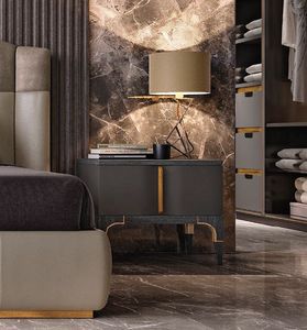 Firenze Art. F 123, Table de chevet en bois au design contemporain