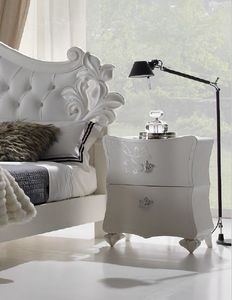 I Sogni Art. 546, Table de chevet laqu�e, avec un design raffin�