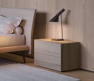 Logo, Table de chevet au design minimal et moderne