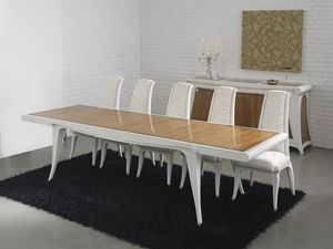 AFRODITE table extensible 8291T, Table extensible en bois, de grandes dimensions
