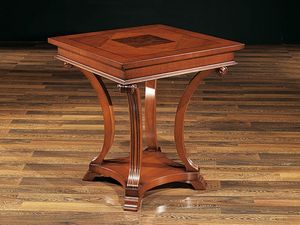 ALFRED table 8451T, Table en htre avec pieds sculpts, de style classique