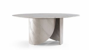 Oliver Art. 206-R06M, Table ovale avec plateau en marbre
