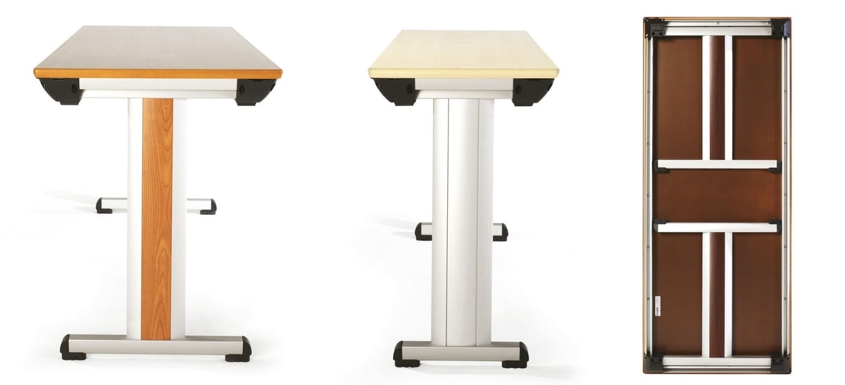 Configure-8, Table pliante pour les bureaux et les hôtels, légers et robustes