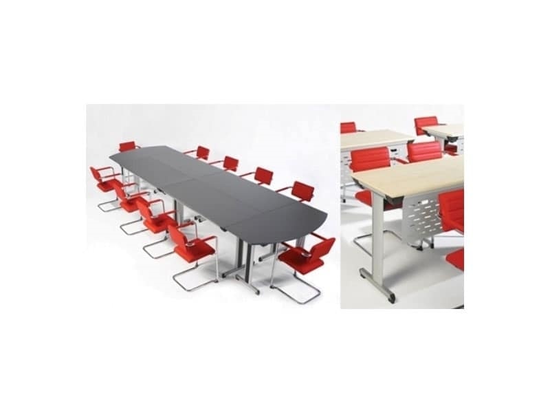Configure-8, Table pliante pour les bureaux et les hôtels, légers et robustes