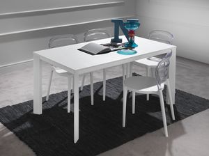 Art. 626 Tecno, Table en aluminium tlescopique avec dessus en mlamine