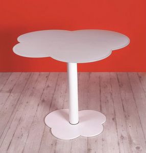 Cloud, Table rglable en hauteur avec plateau en forme de nuage