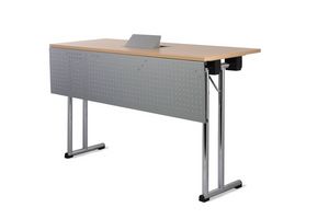 Conference-Fold, Table avec pieds pliants pour les réunions, table multi-fonctionnelle pour vos conférences