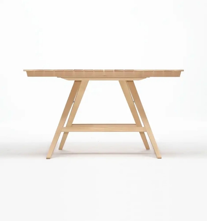 Enea Rectangular, Tables pliantes en bois, pour catering