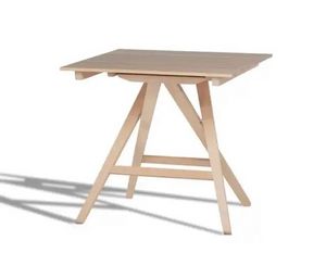 Table Enea S 80x80, Table carre, avec structure pliante