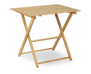 Table PX 60x80, Table pliante en bois de hêtre