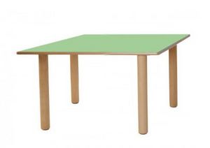 IT_Q, Table en bois carré, pour les jardins d'enfants et les écoles