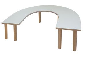 PAPPA, Table en contreplaqu de bouleau pour les enfants, disponible en bois naturel ou color, pour les coles maternelles et jardins d'enfants