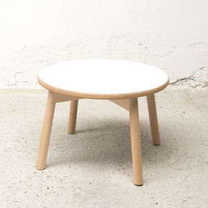 Round petite table Bolz, Table pour manger centre, dessus en stratifi, style simple