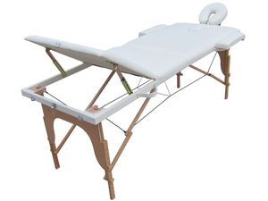 Lit pliant de massage  LM185WOD, Table de massage adapt pour les centres de spa et de massages