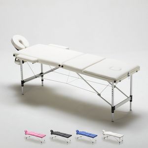 Table de massage portable pliante en aluminium  3 zones 210 cm Thai LM333ALU, Lit de massage portable