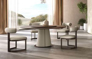 Gea table ronde, Table � manger ronde, �galement avec Lazy Susan