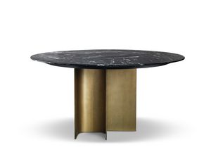 Mirage table ronde, Table ronde avec plateau en marbre