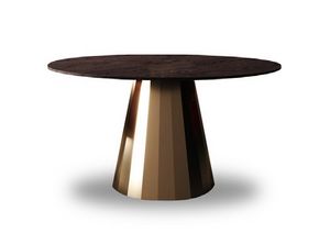 Swing Art. SW0002, Table ronde avec plateau en bois et base en mtal