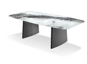 Twirli, Table avec plateau en verre s�rigraphi�
