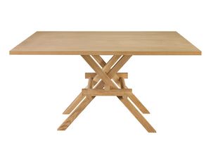 Leonardo 5710/F, Table en bois inspire de Lonard de Vinci